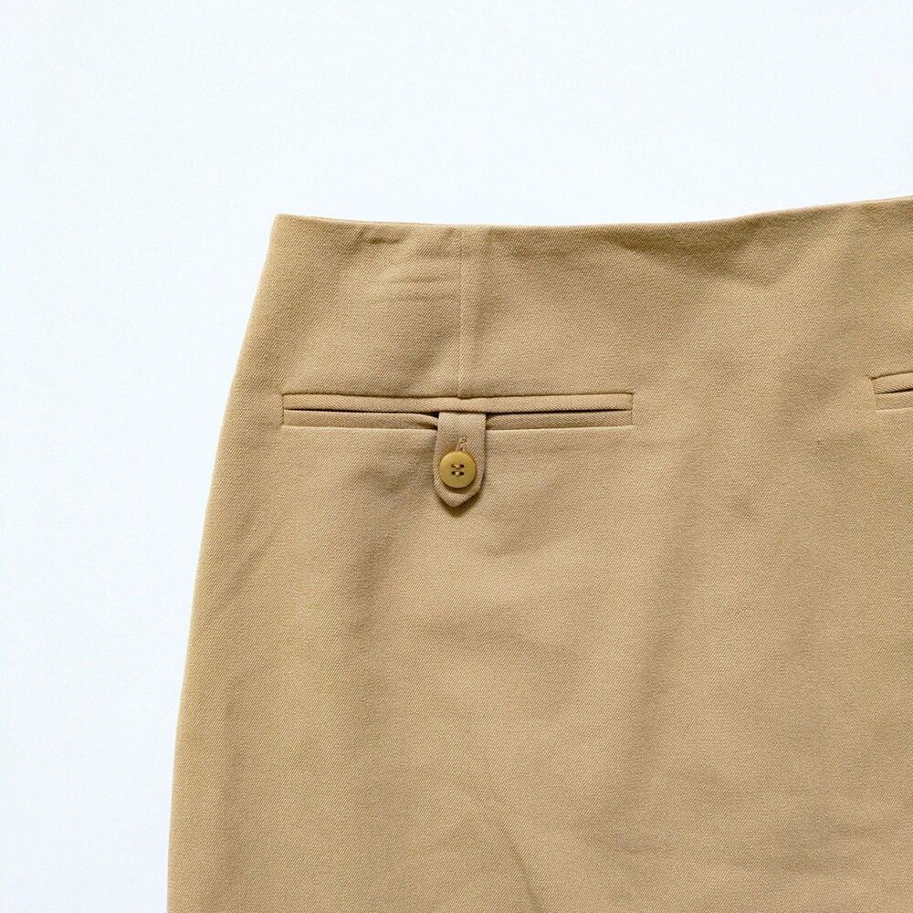 Staud Annette Mini Skirt Camel Brown Size 0 Office Academia Luxury Quiet Girl - Picture 2 of 14